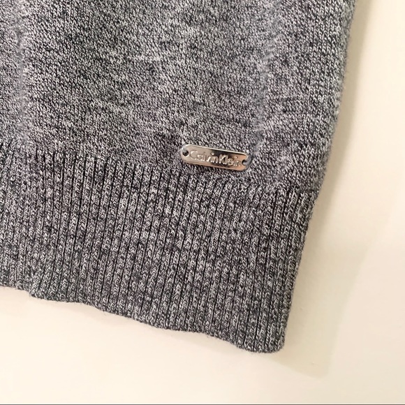 CALVIN KLEIN Long Sleeve Gray Turtleneck Sweater - Picture 3 of 7